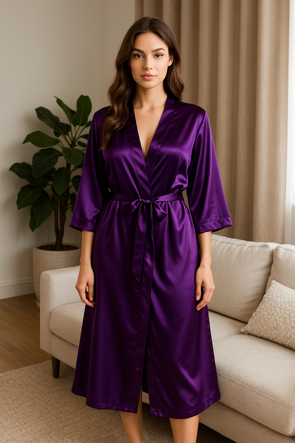 Pyjama Kimono Femme Soie