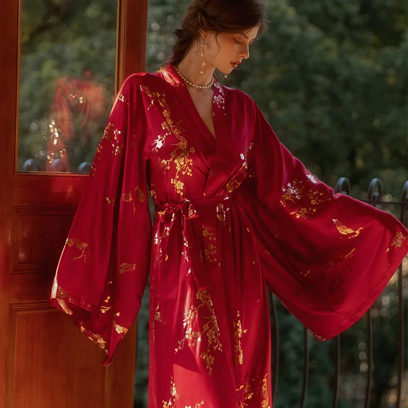 Peignoir Kimono de Luxe Femme 