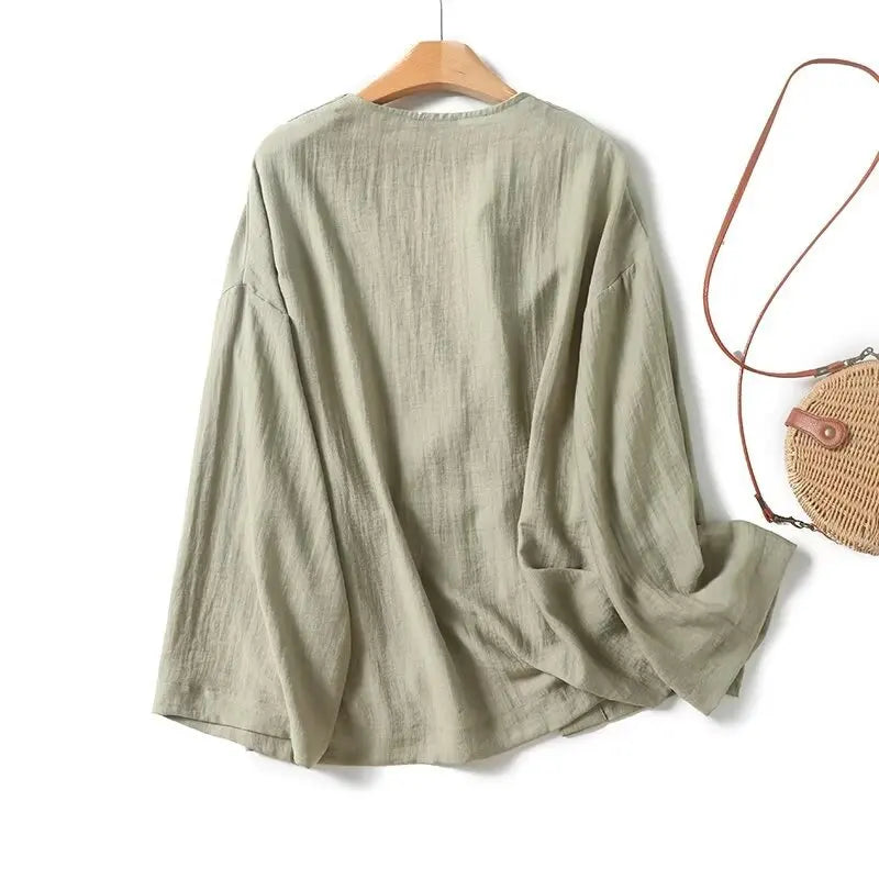 Veste Kimono en Lin Léger
