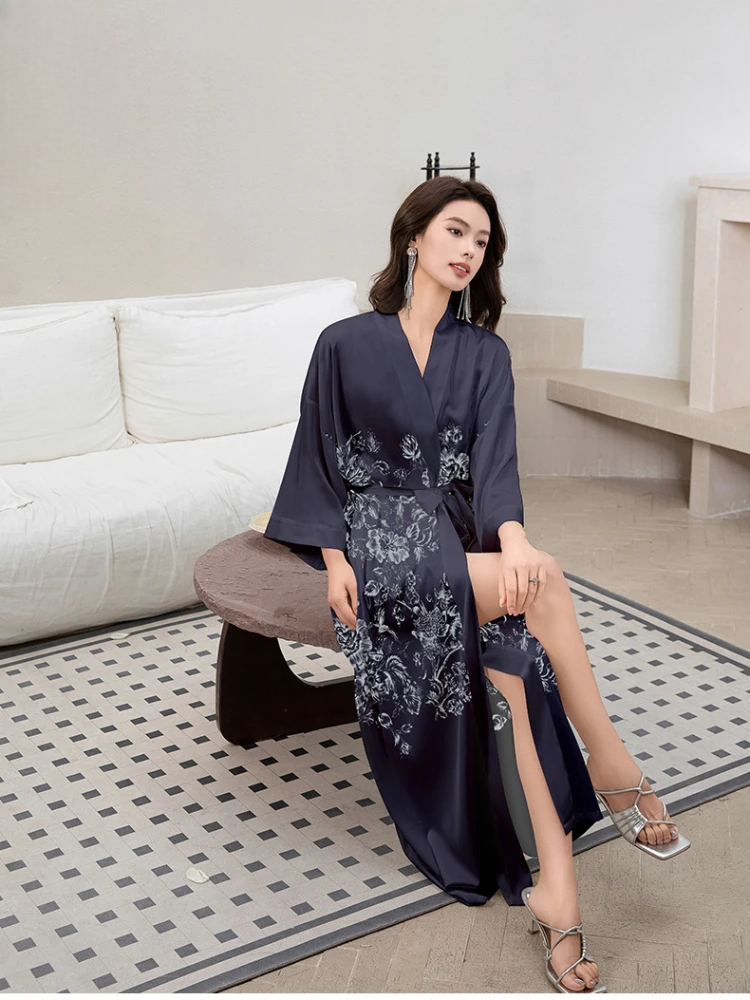 Kimono Floral Noir