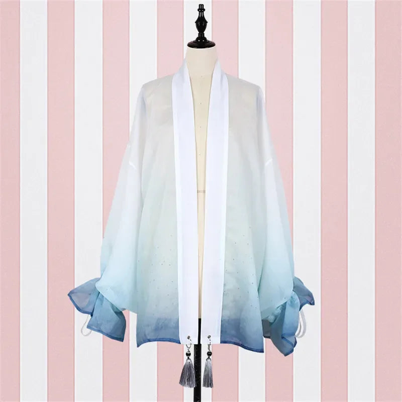 Veste Kimono Femme Blanc Confortable