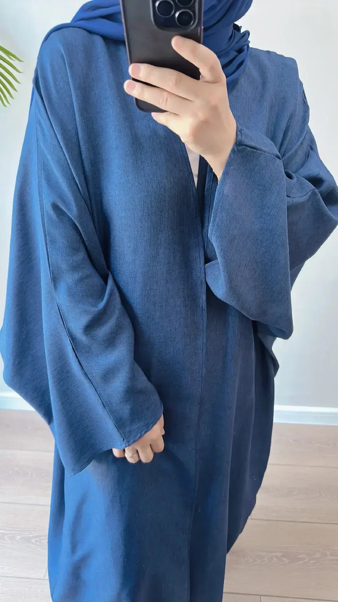 Kimono Abaya Bleu Eclatant