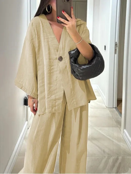 Ensemble Kimono en Coton Vert