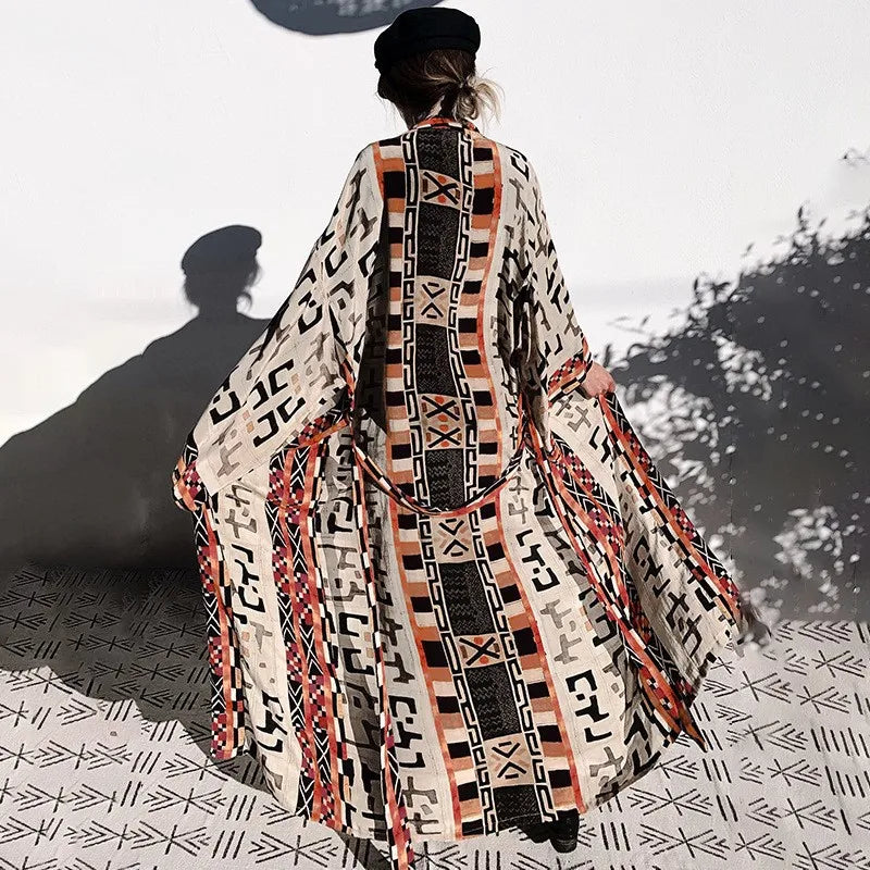 Kimono Long Type Soie Femme