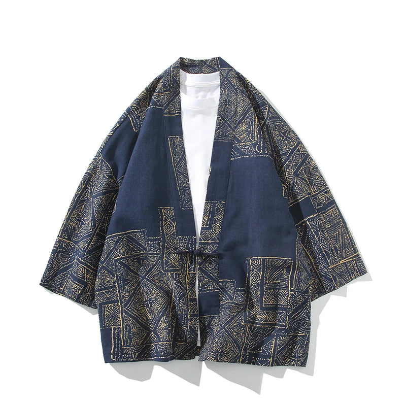 Veste Kimono Bleu Chic tendance