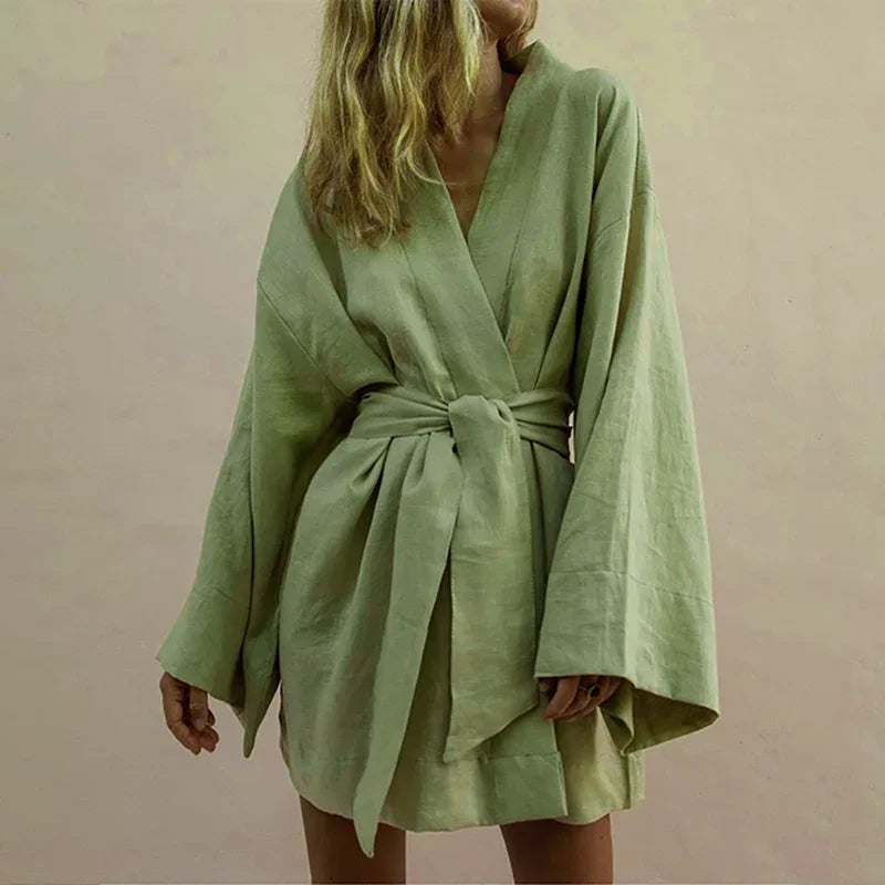 Kimono Gaze de Coton Vert