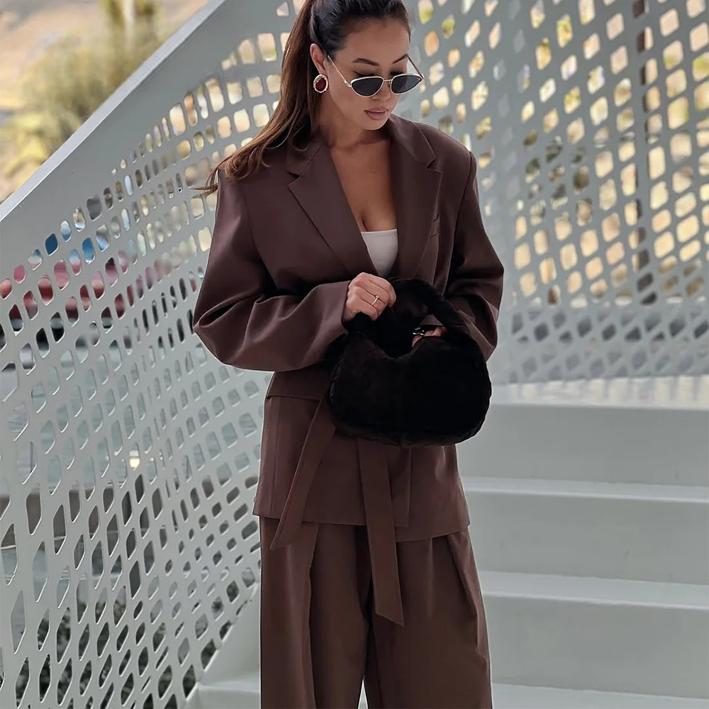 Ensemble Kimono Marron Élégant Stylé