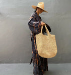 Kimono Femme Noir et Vert Doux