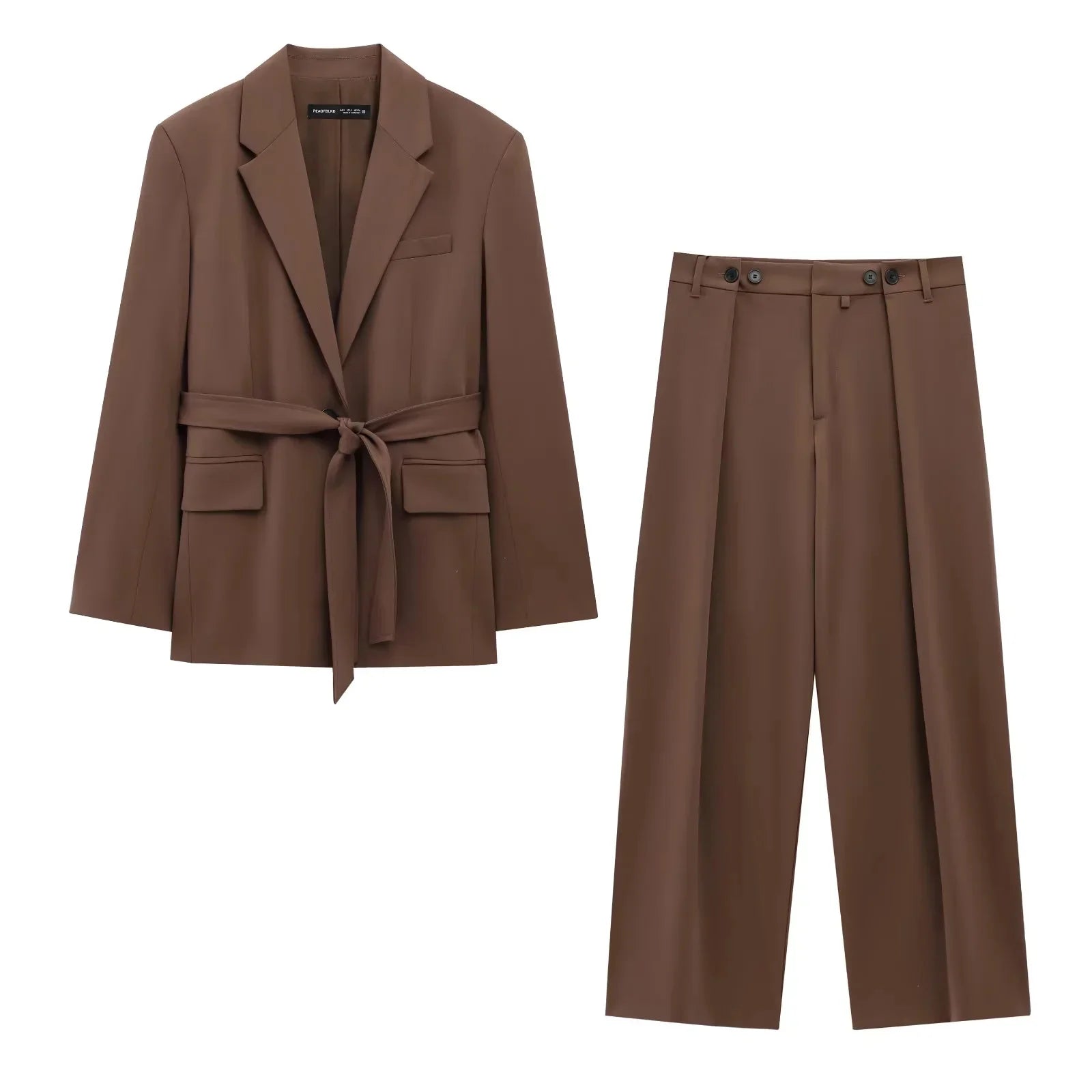 Ensemble Kimono Marron Élégant Léger