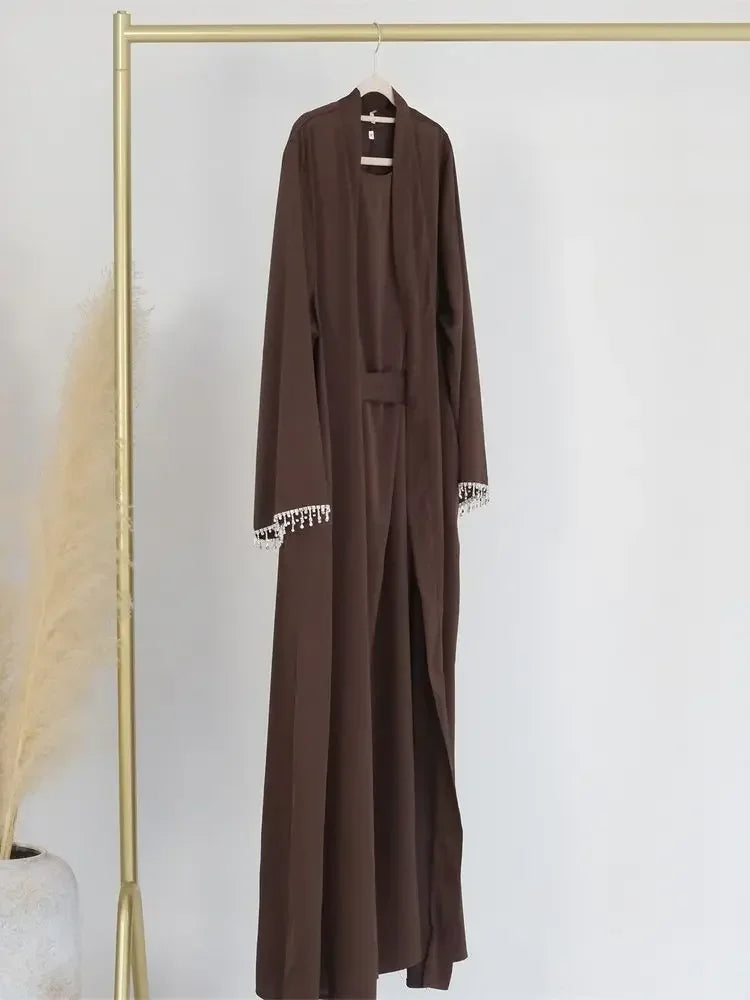 Kimono Abaya Elégant Marron