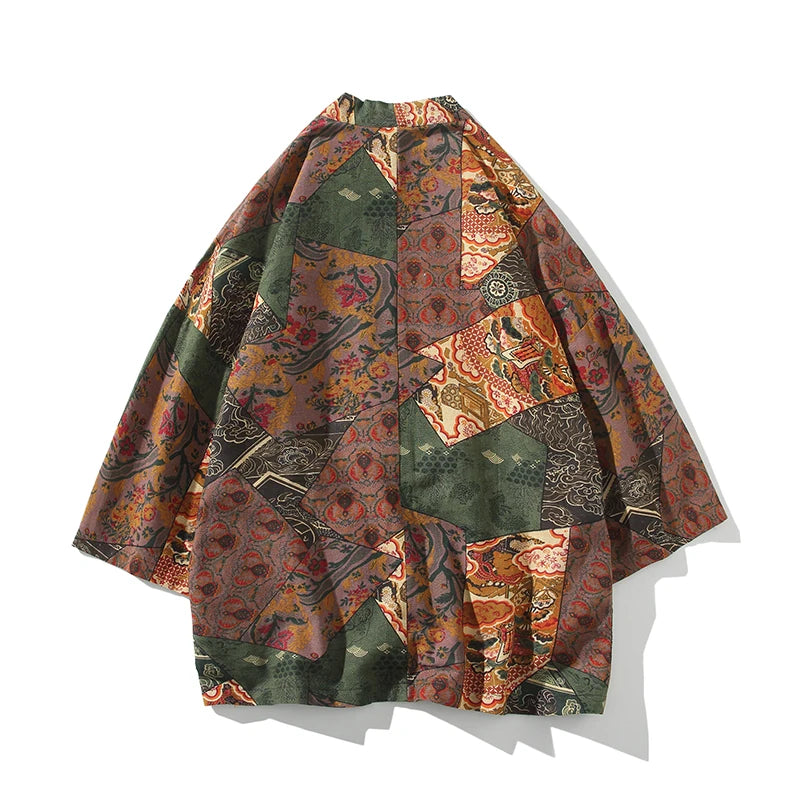 Veste Kimono Ethnique imprimé