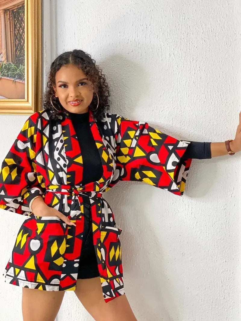 Veste Kimono Style Africain Confortable
