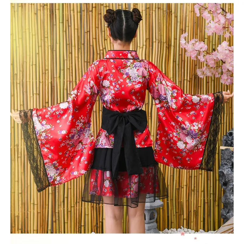 Kimono Court Traditionnel pour Femme simple