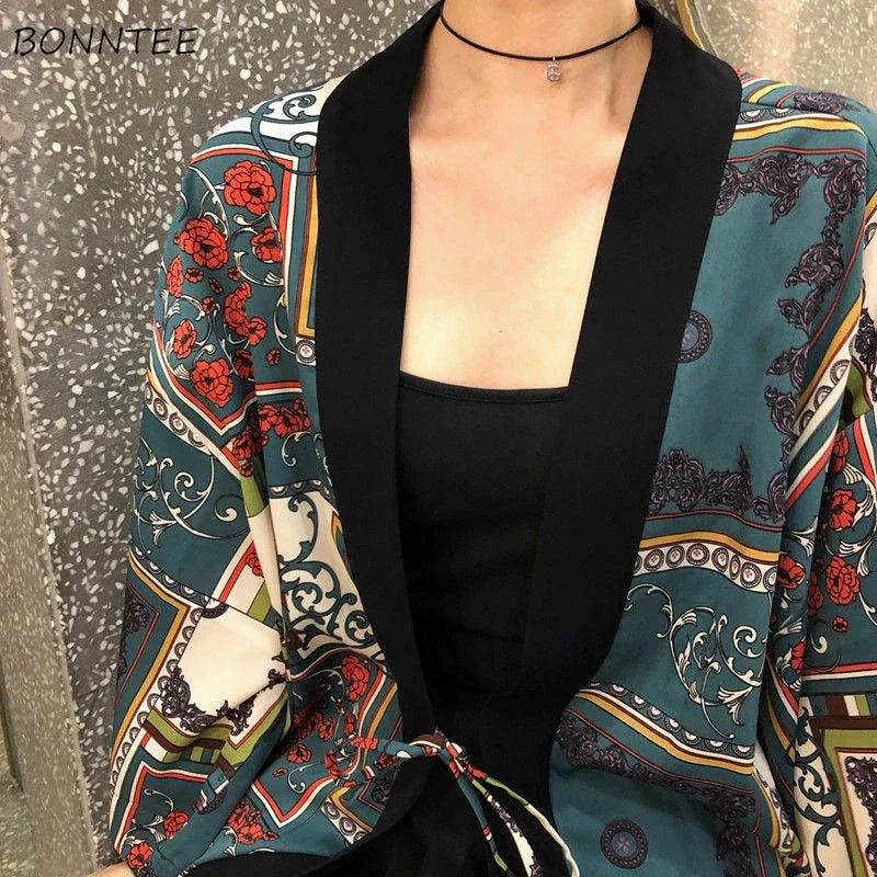 Veste Kimono à Lacets Femme