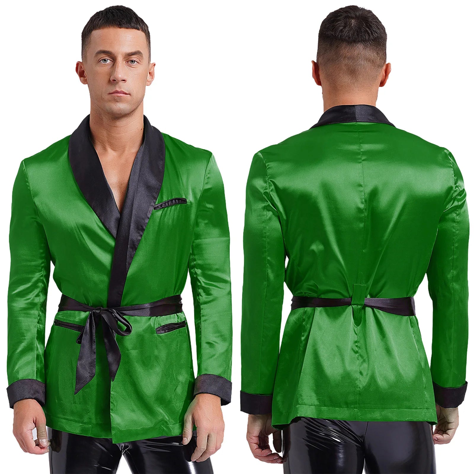 Robe de Chambre Courte Homme Vert