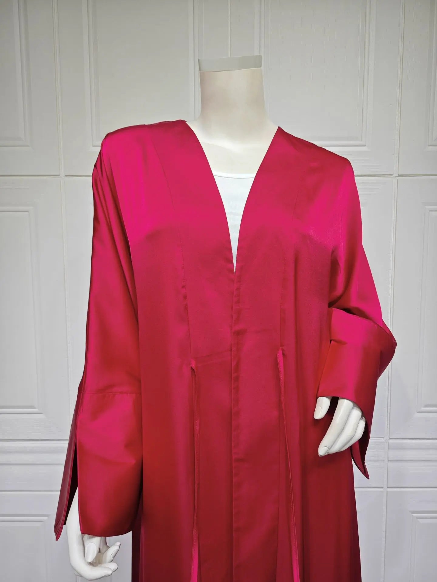 Kimono Abaya Rouge Eclatant Soyeuse