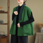 Kimono Manteau Matelassé Vert