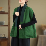 Kimono Manteau Matelassé Vert