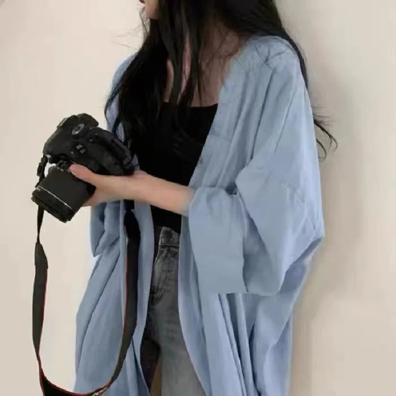 Veste Kimono Longue Respirant