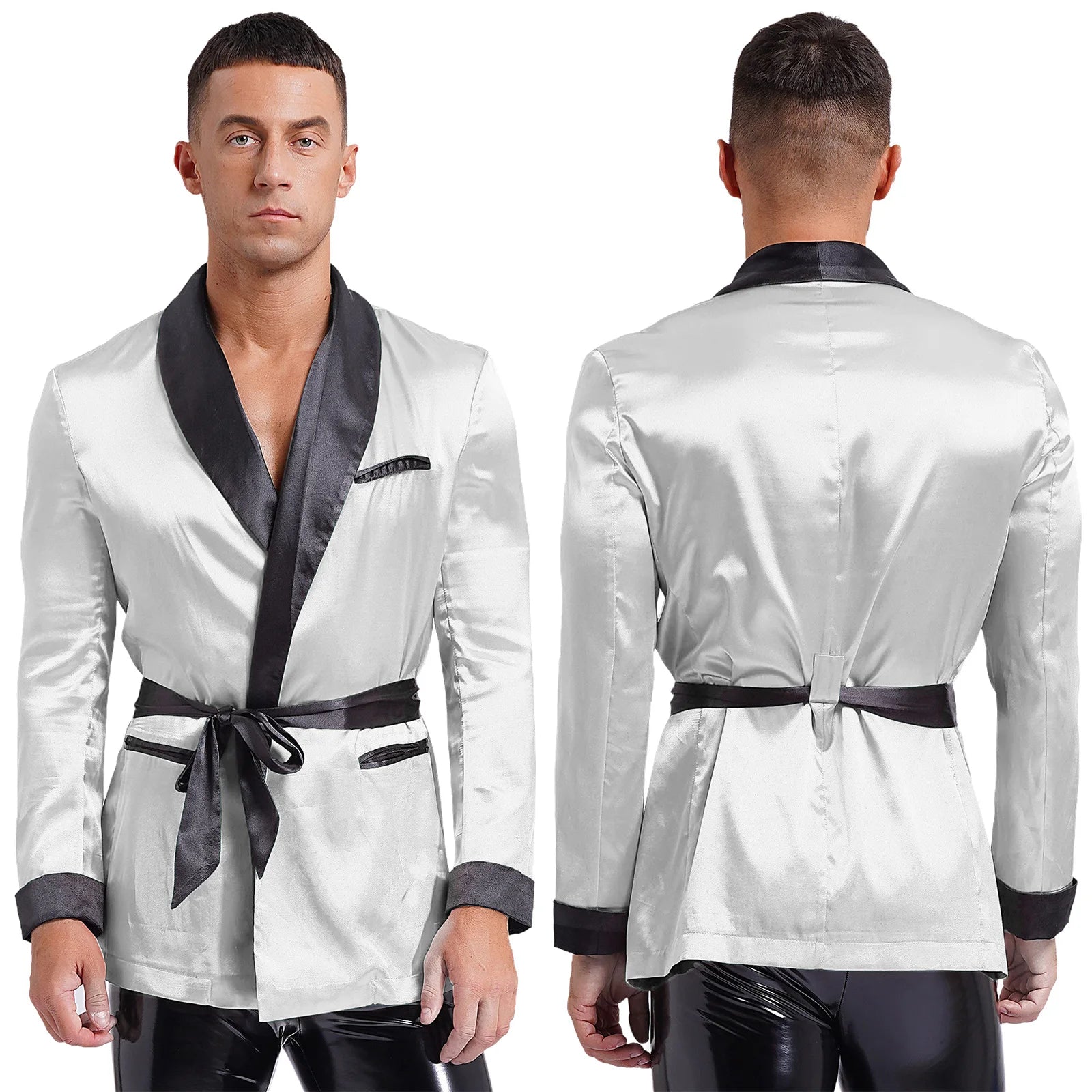 Robe de Chambre Courte Homme Blanc