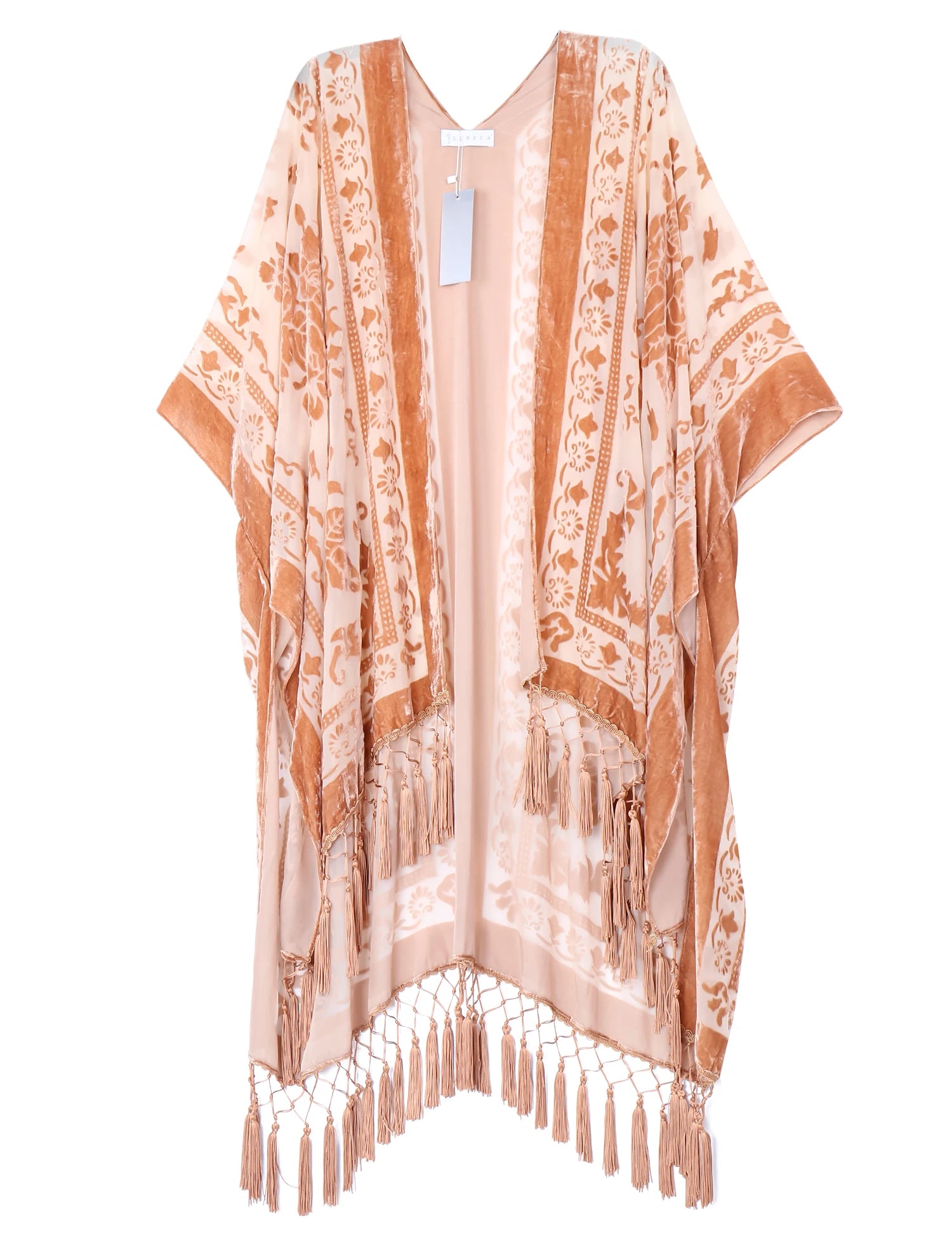 Kimono de Plage Bohème Original marron