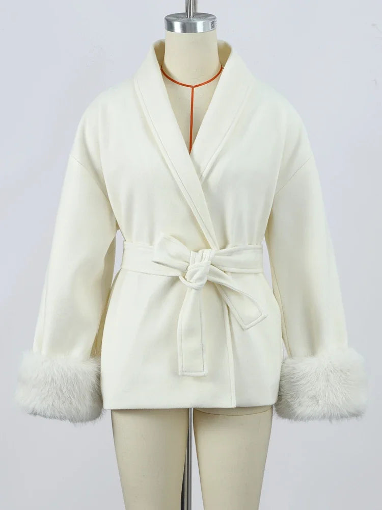 Veste Kimono Stylée Blanc