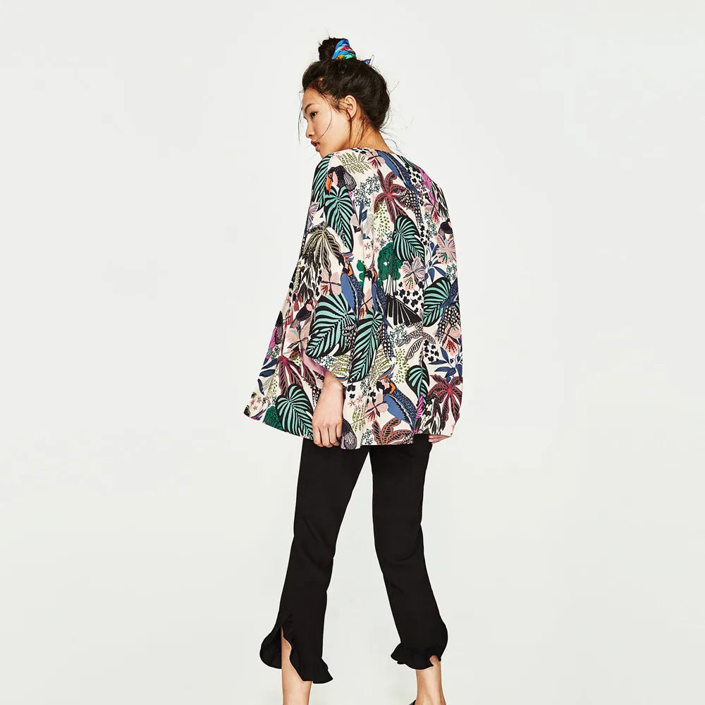 Veste Kimono Tropical Soyeux