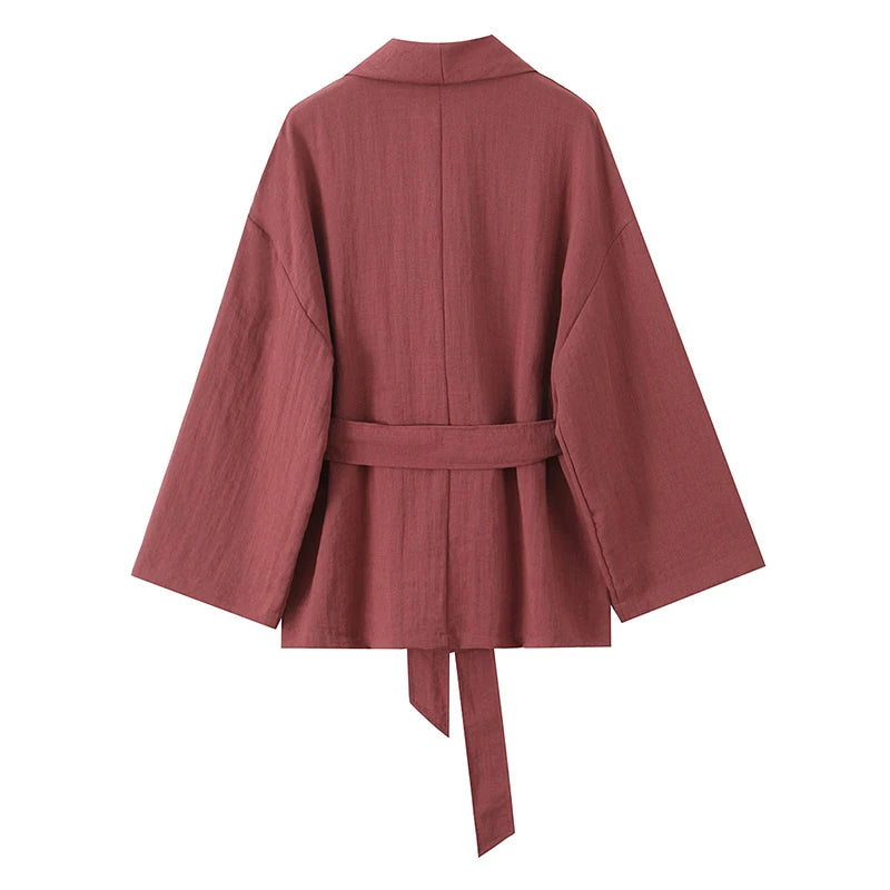 Veste Kimono Rose Dos