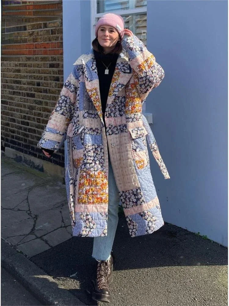 Manteau Kimono en Coton Chaud