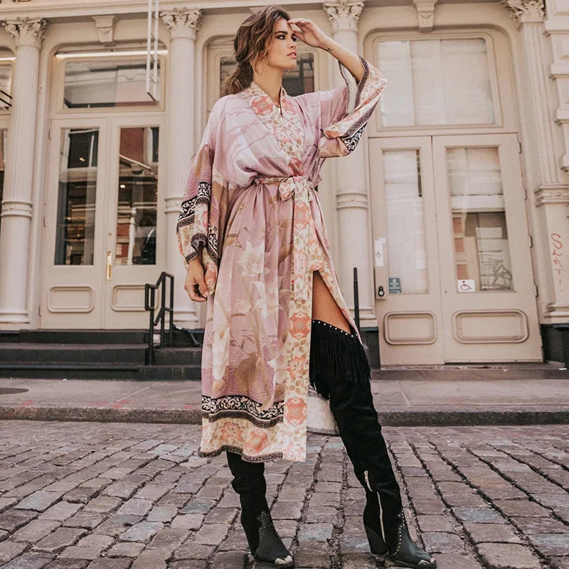 Peignoir Femme Soyeux Long