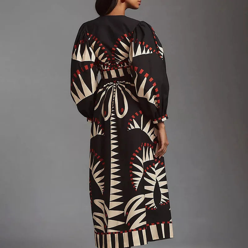 Robe Kimono Noire Rétro Génial