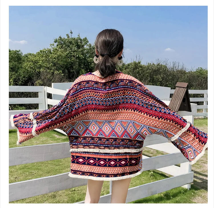 Veste Kimono Indien Dos