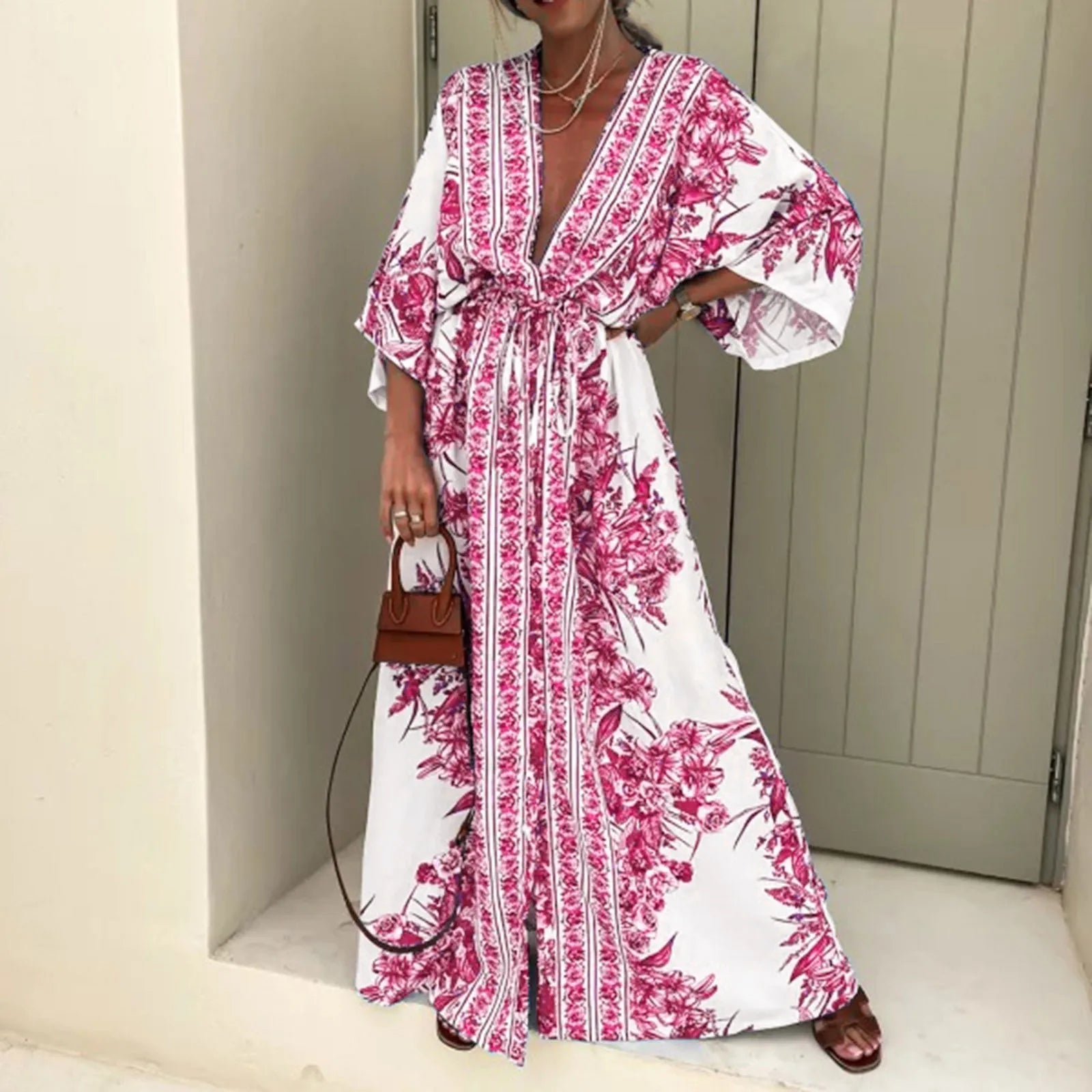 Robe Kimono Ceinturée d’été