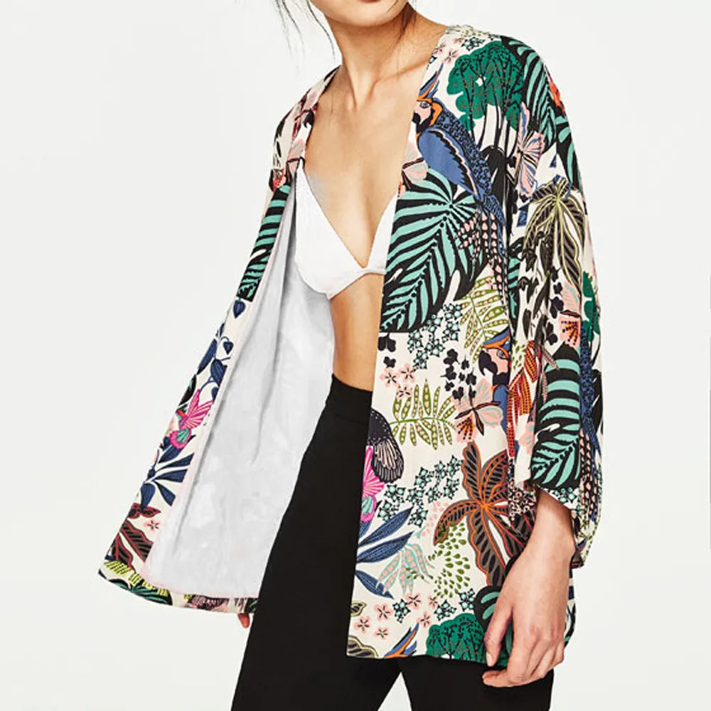 Veste Kimono Tropical