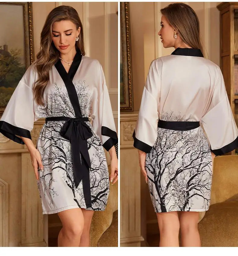 Kimono Soyeux Blanc