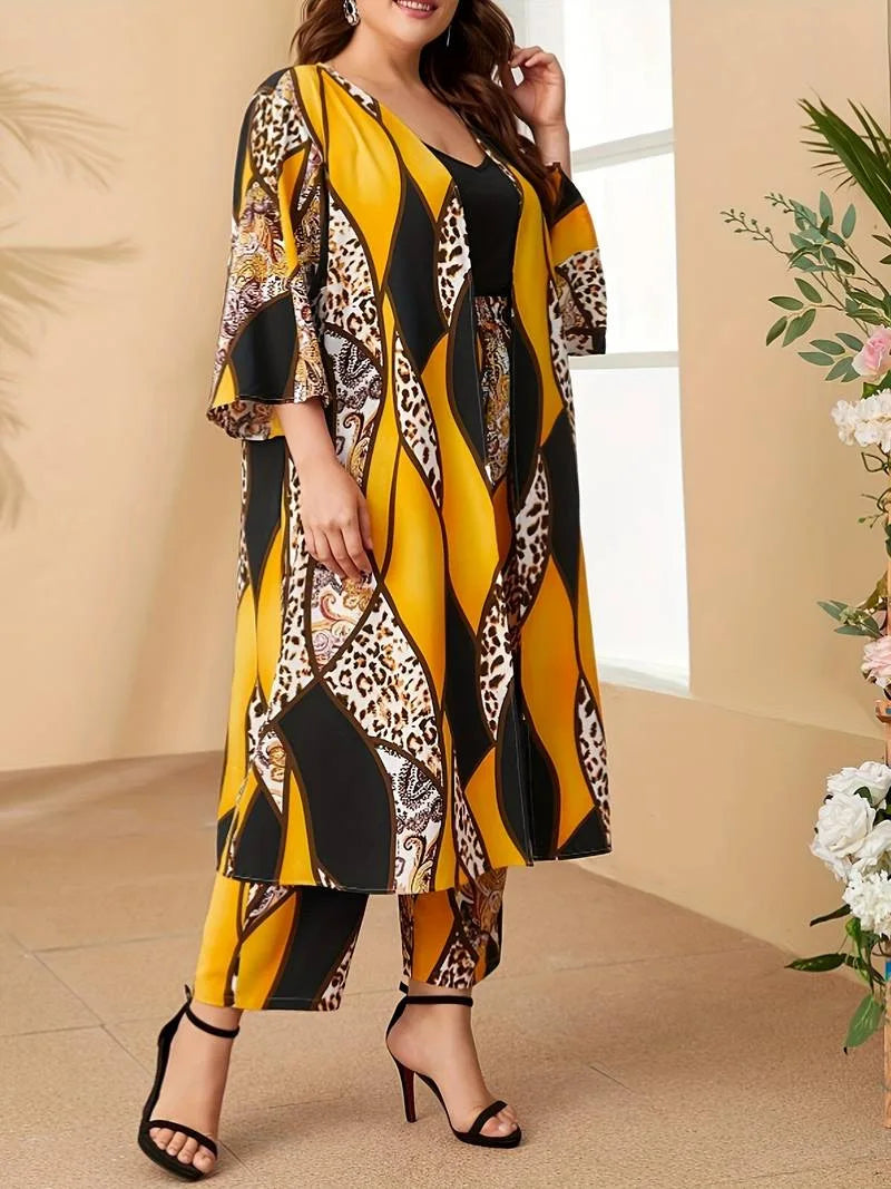 Ensemble Kimono Léopard