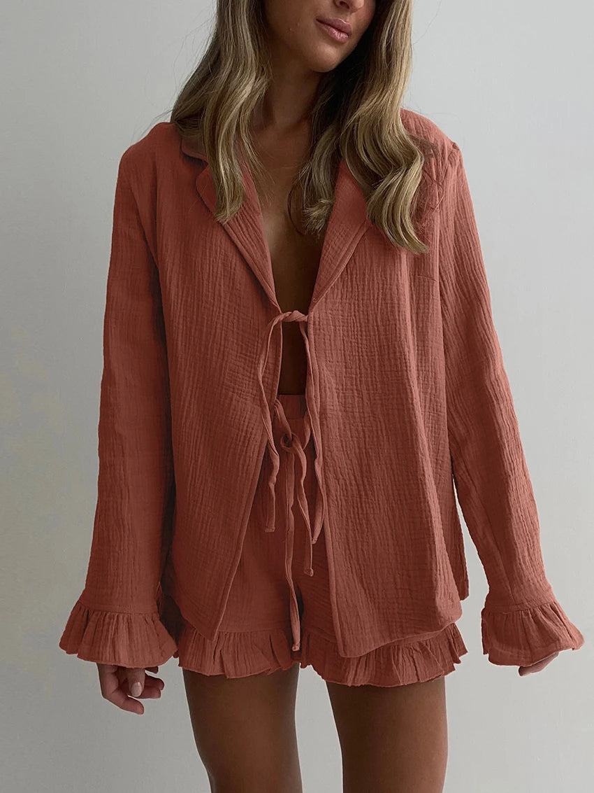 Kimono Pyjama Short Rose