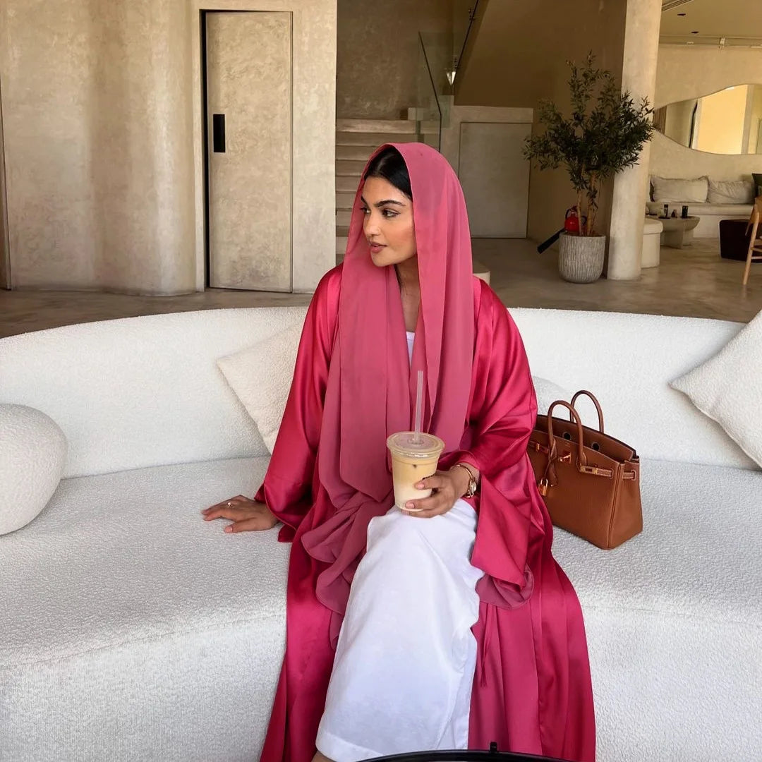 Kimono Abaya Rouge Eclatant Douce
