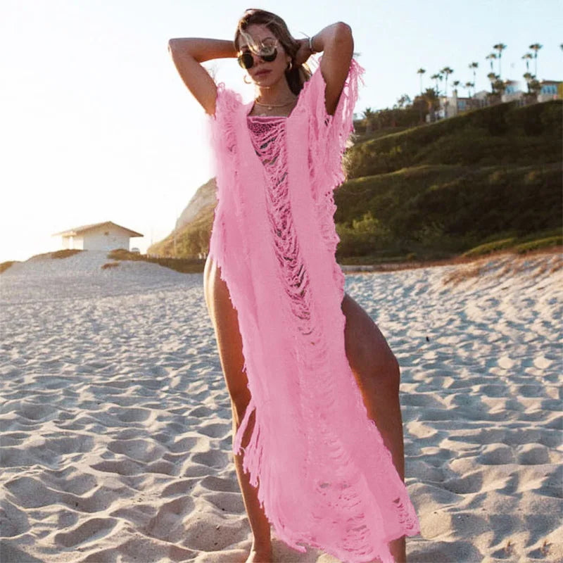 Kimono Boho Rose Ajouré