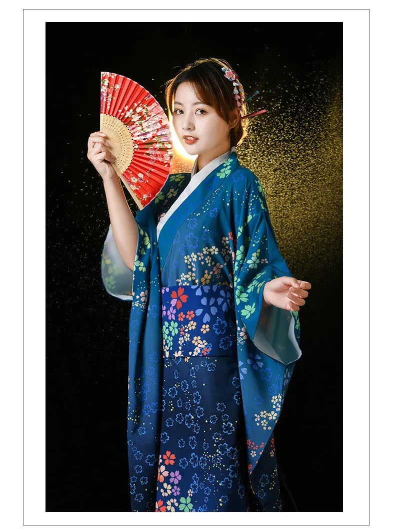 Kimono Soyeux Femme Japon