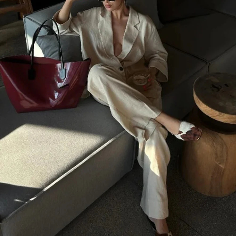 Ensemble Kimono Beige Chic Léger