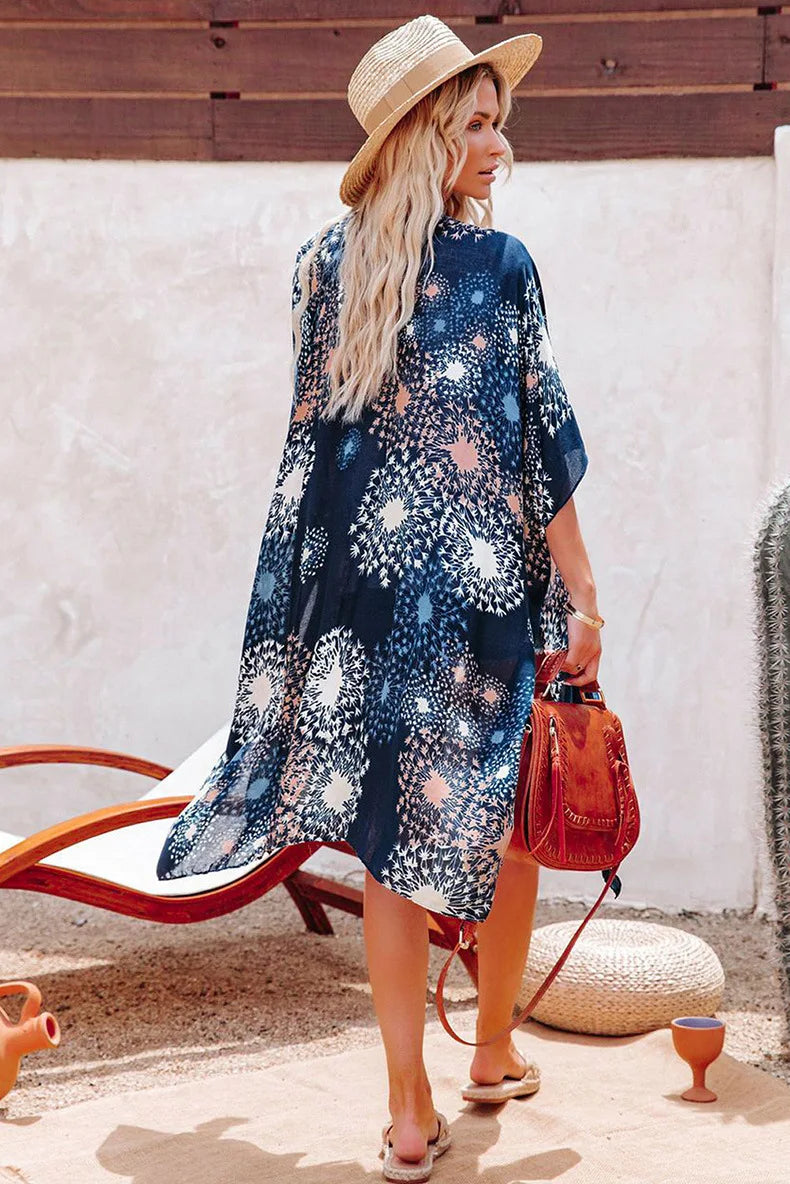 Veste Bleue Kimono Stylée de qualité