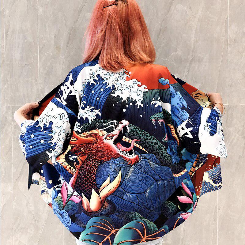 Veste Kimono Dragon des Mers Dos