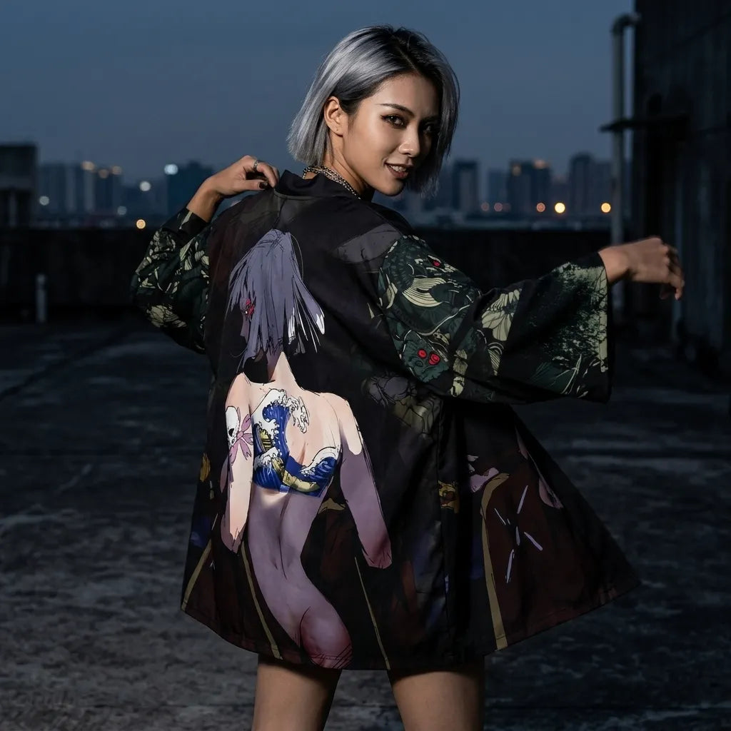 Veste Kimono Femme de l'ombre Design