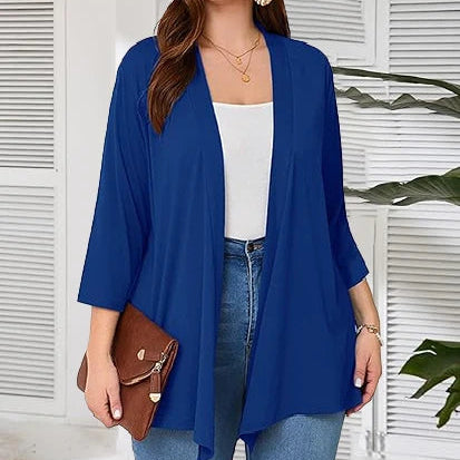 Veste Kimono Fluide Bleue