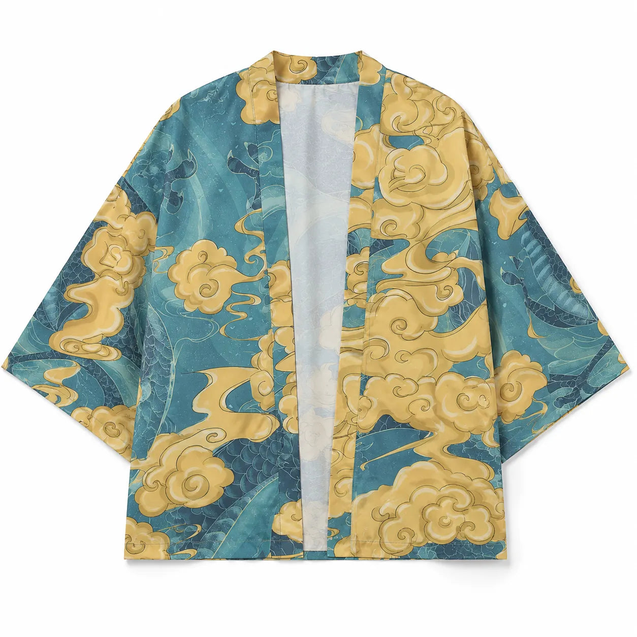 Veste Kimono Homme Bleu d’Été Stylé