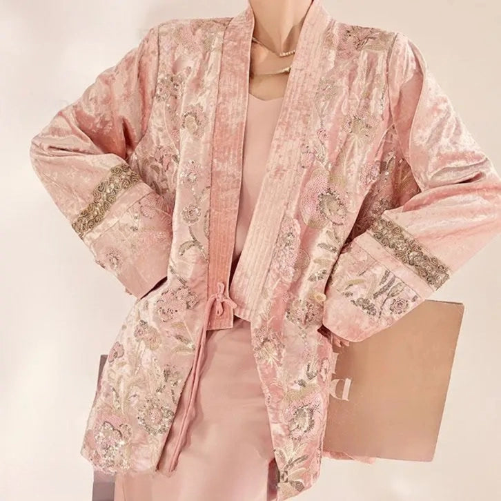 Veste Kimono Rose