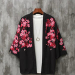 Chemise Style Kimono Fleuri