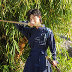 Costume Kimono Samourai Bleu