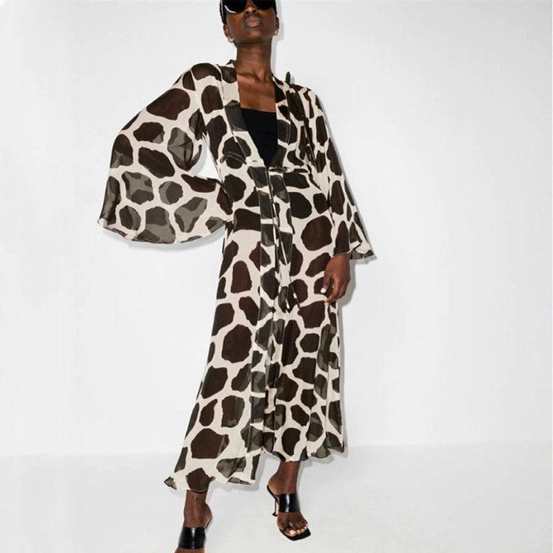 Déshabillé Kimono Long Femme